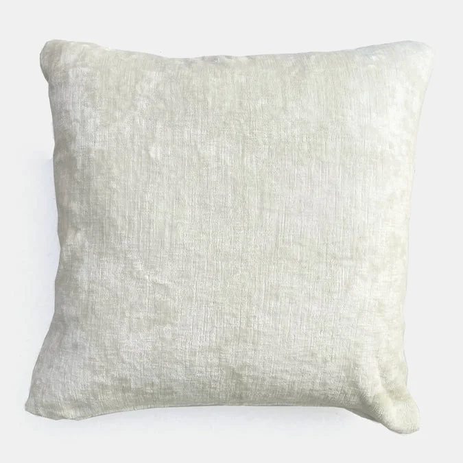 Umbria Ivory Velvet Square Pillow