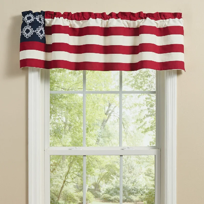 Flag Valance 14"L - Set of 2 Park designs