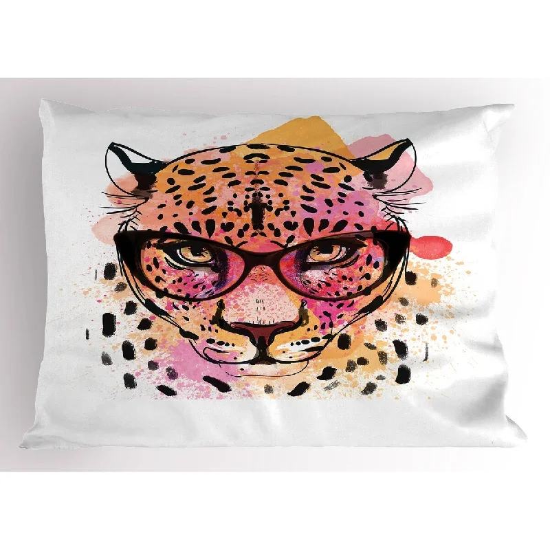 Ambesonne Animal Pillow Sham, Decorative Standard Size Printed Pillowcase