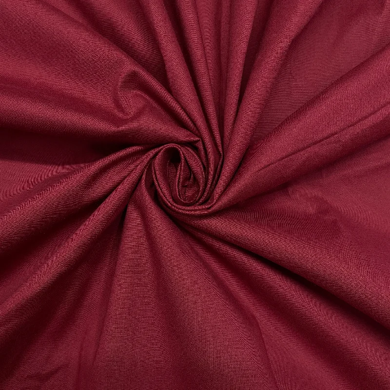 Maroon Solid Poplin Fabric