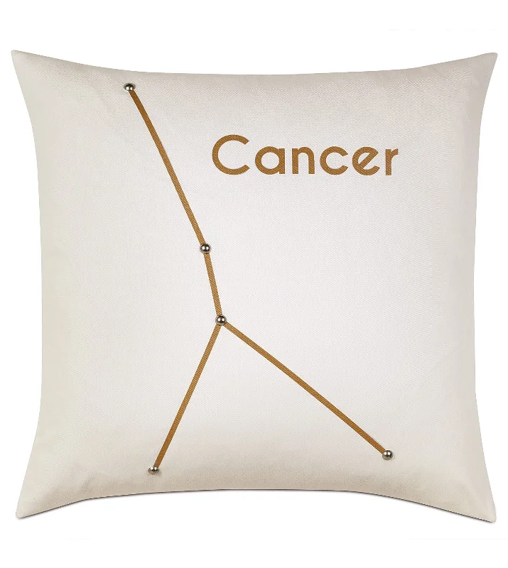 Cancer Constellation Throw Pillow Cover 20x20