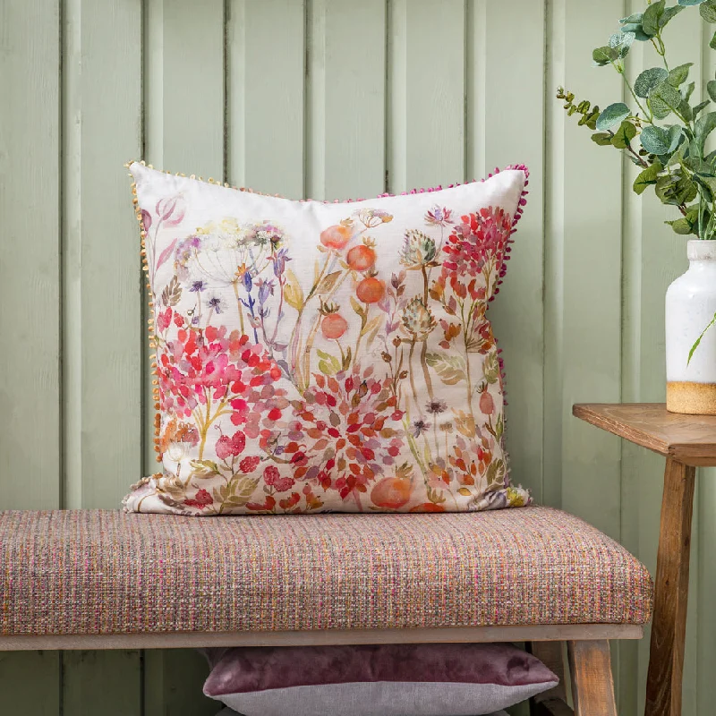 Hedgerow Printed Feather Cushion Autumn