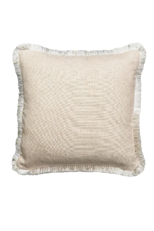 Herringbone Cushion with Metallic Fringe | Andrew Martin Fasano