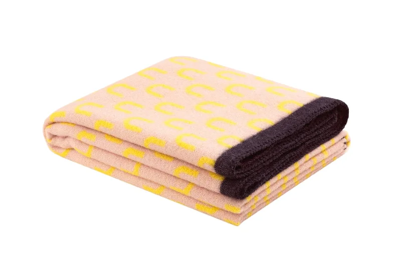 Arch Throw in Yellow and Pink