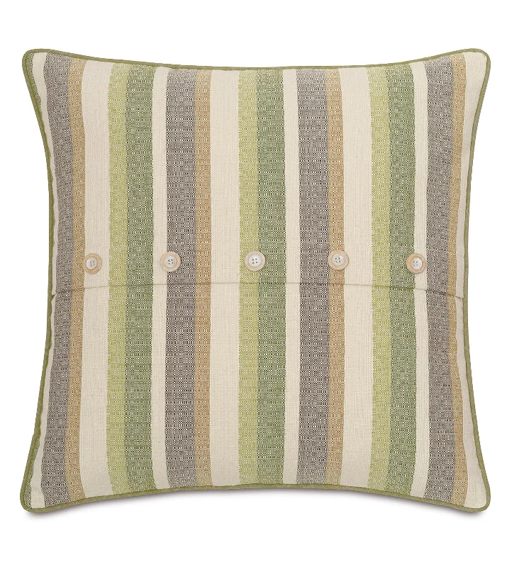 Tybee Striped Throw Pillow Cover 24x24