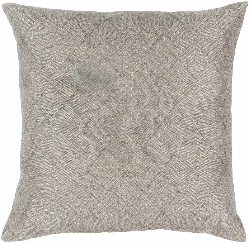 Boykins Gray Diamond Pattern Accent Pillow - Clearance