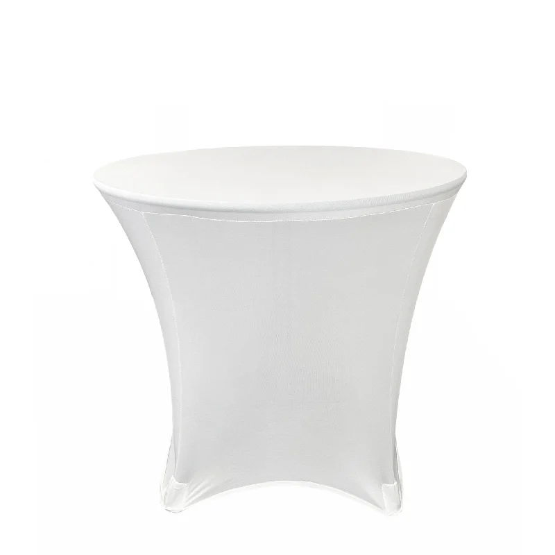 36 x 30 inch Lowboy Cocktail Spandex Table Cover White