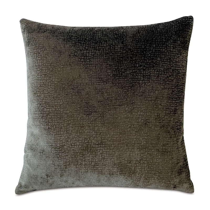 Dawning Olive Textured Throw Pillow Cover 20x20