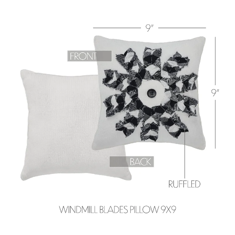 Finders Keepers Windmill Blades Pillow 9x9