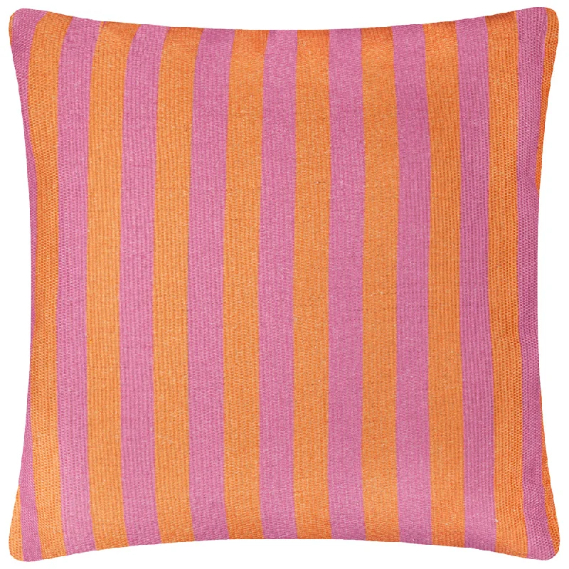 Deck Stripe Woven Outdoor Cushion Orange/Pink