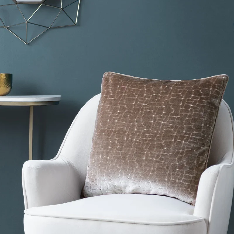 Bloomsbury Velvet Cushion Taupe