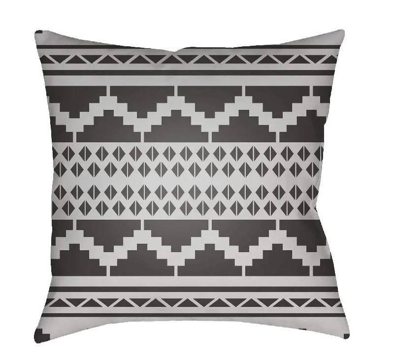 Hoku Black Throw Pillow Cover