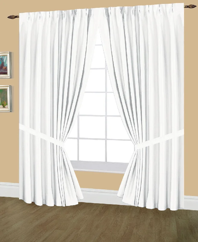 Elaine Pinch Pleated Lined (LIGHT FILTERING) Drapes Single Width 48"W x 63"L & 48" x 95"L