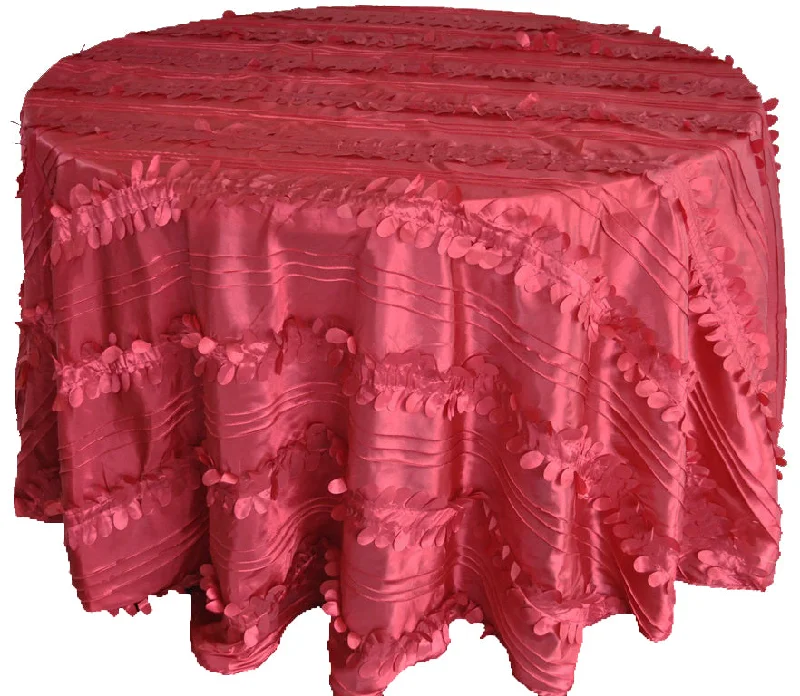 132" Round Forest Taffeta Tablecloth - Apple Red (1pc)