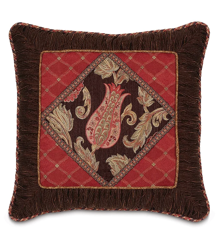 Hayworth Diamond Collage Throw Pillow Cover 22x22