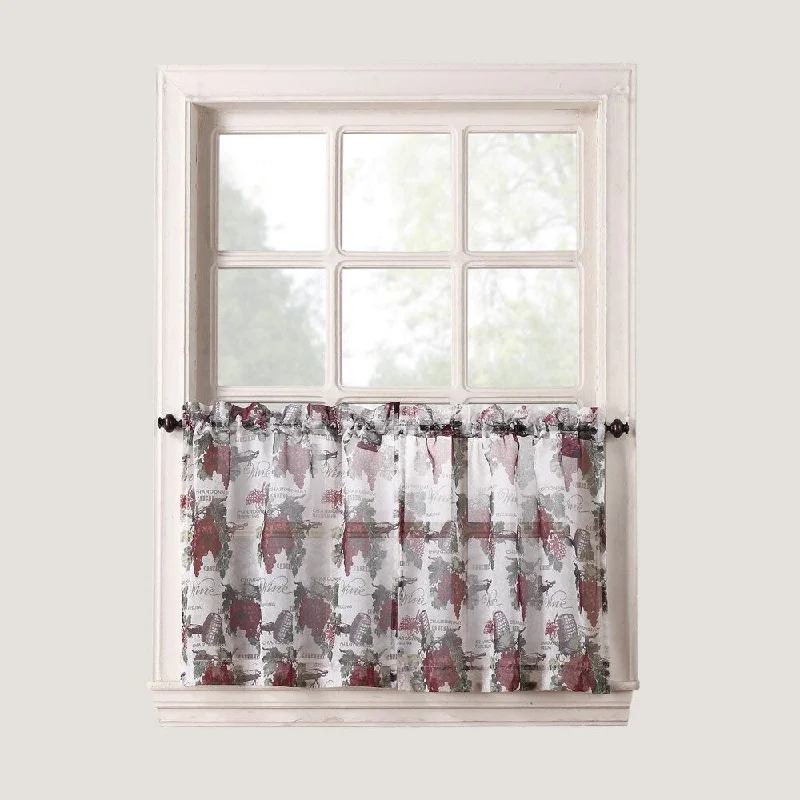 No. 918 Wine Country Rod Pocket Window Tier (Pair)