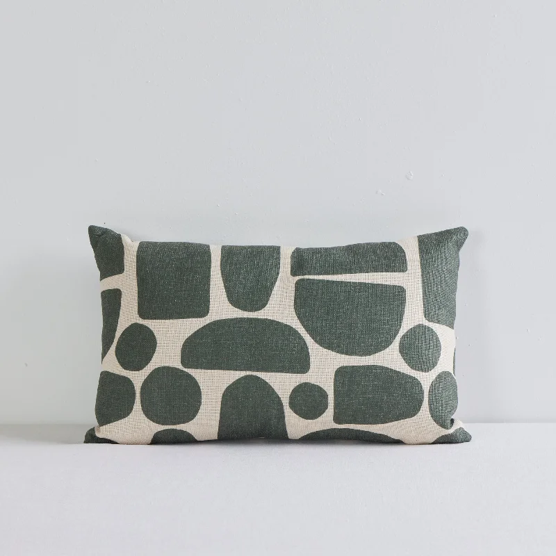 Stone Age Cushion - Green - 30x50cm