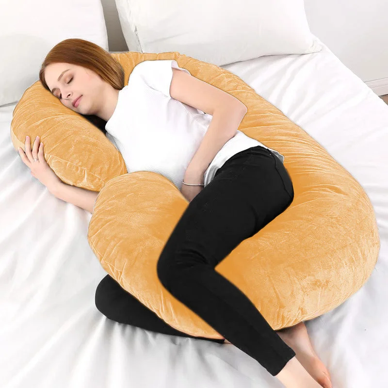 Pregnancy Support Pillow / C- Shape Maternity Pillow / Sleeping Support Pillow In Skin Color