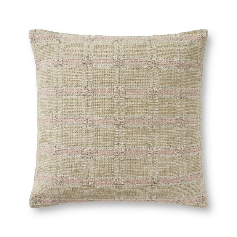 Hand Woven Ivory / Beige Pillow Cover - Open Box