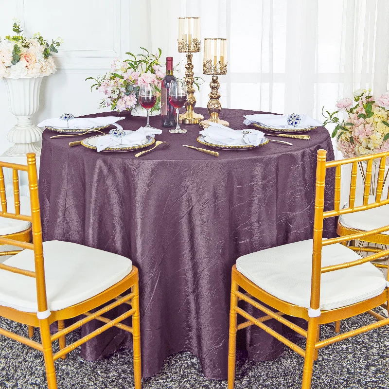 90" Seamless Round Crushed Taffeta Tablecloth - Wisteria (1pc)