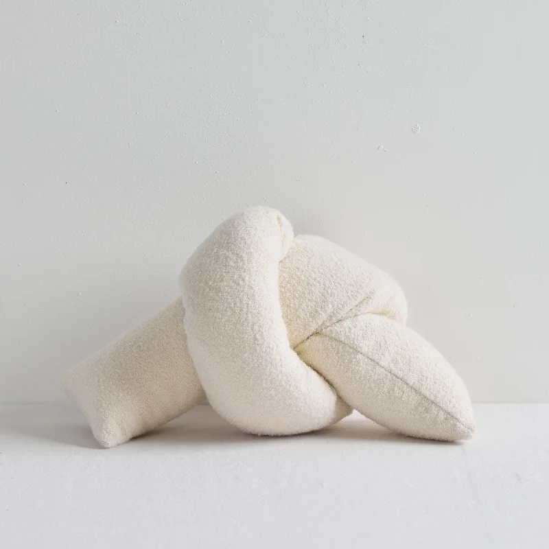 Knotted Cushion - Cream