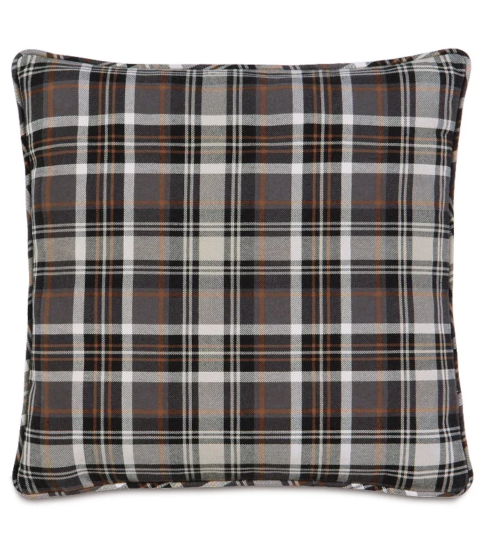 Austin Rustic Plaid Throw Pillow Cover 20x20