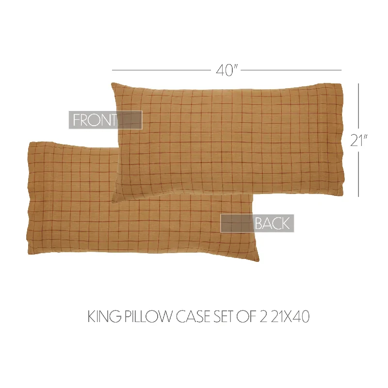 Connell King Pillow Case Set of 2 21x40