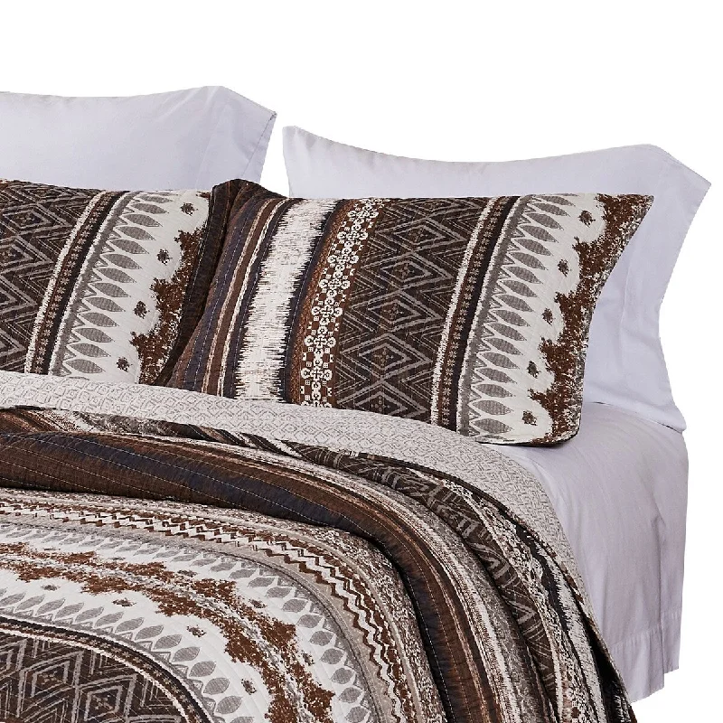 Roca 20 x 36 King Size Pillow Sham, Reversible, Artistic Striped Printing