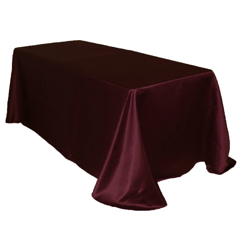 90 x 132 inch L'amour Rectangular Tablecloth Burgundy