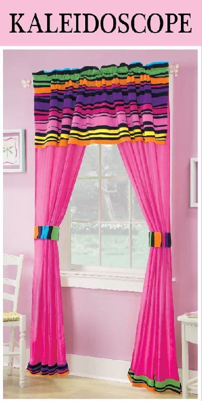 Kaleidoscope Themed 5 Piece Curtain Set