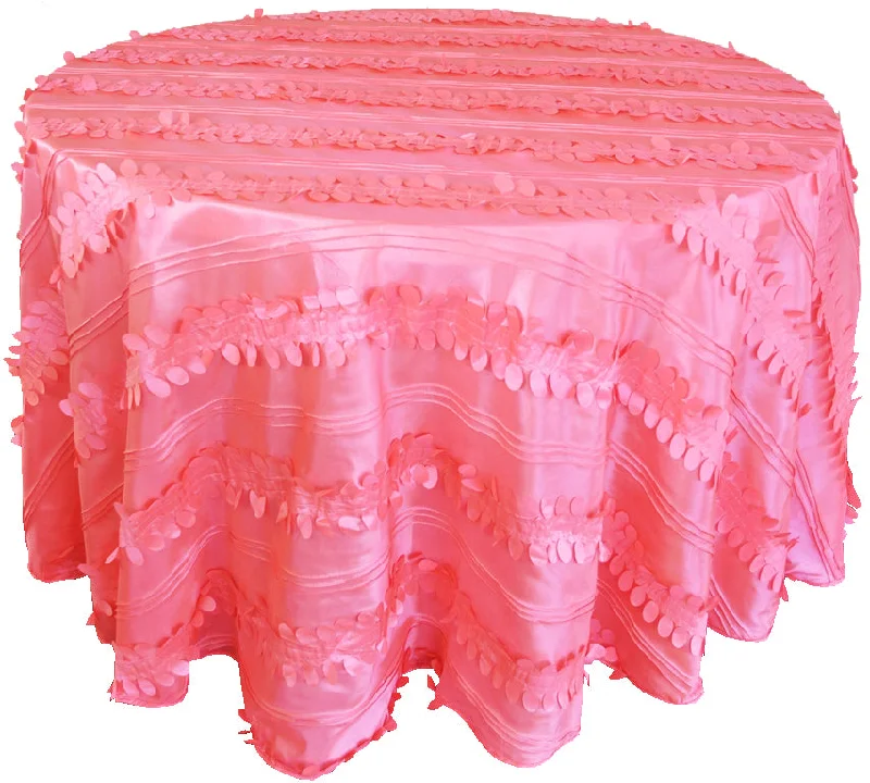 132" Round Forest Taffeta Tablecloth - Coral (1pc)