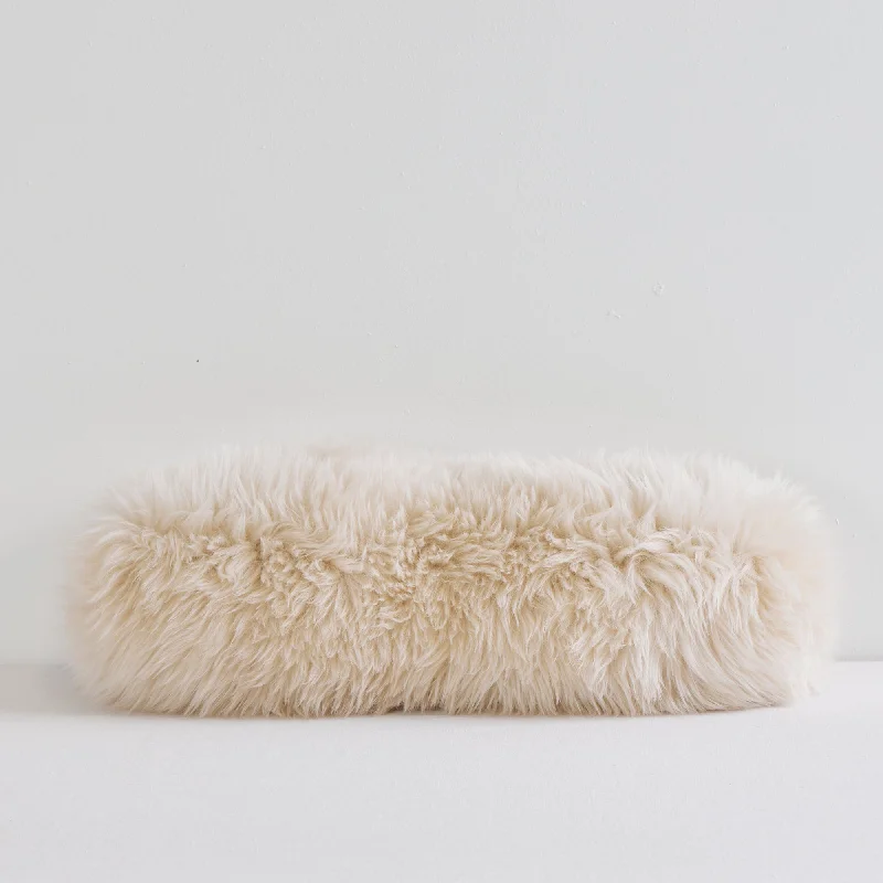 Sheepskin Bolster - Sand - 50x15cm