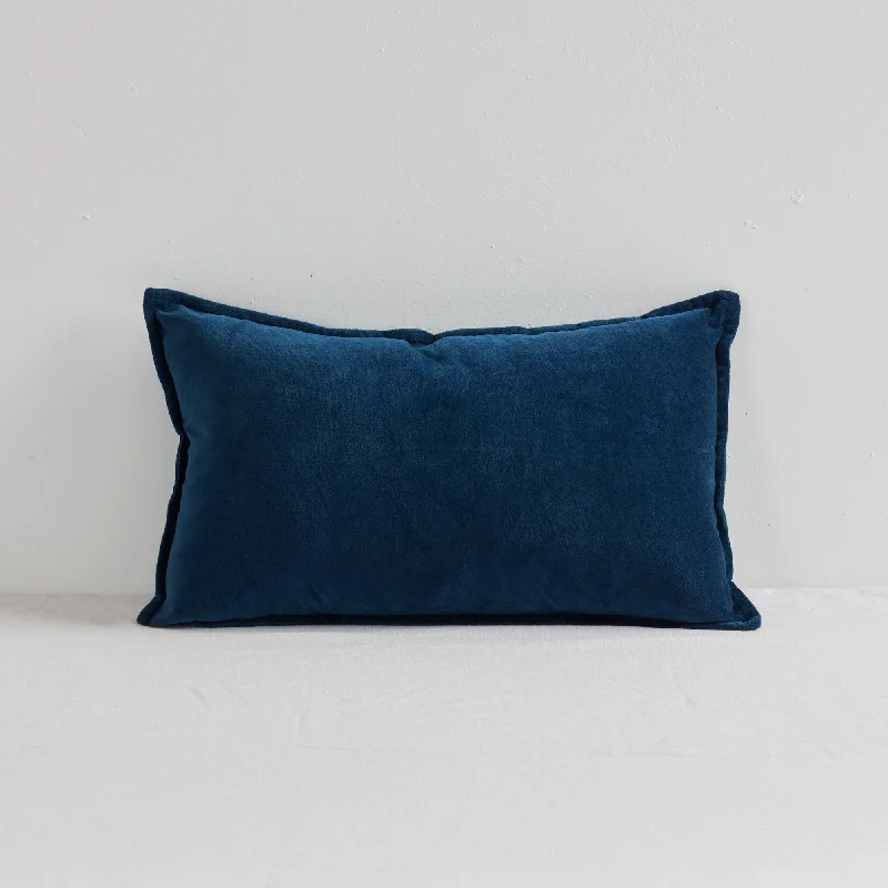 Hudson V2 Velvet Cushion - Petrol - 30X50