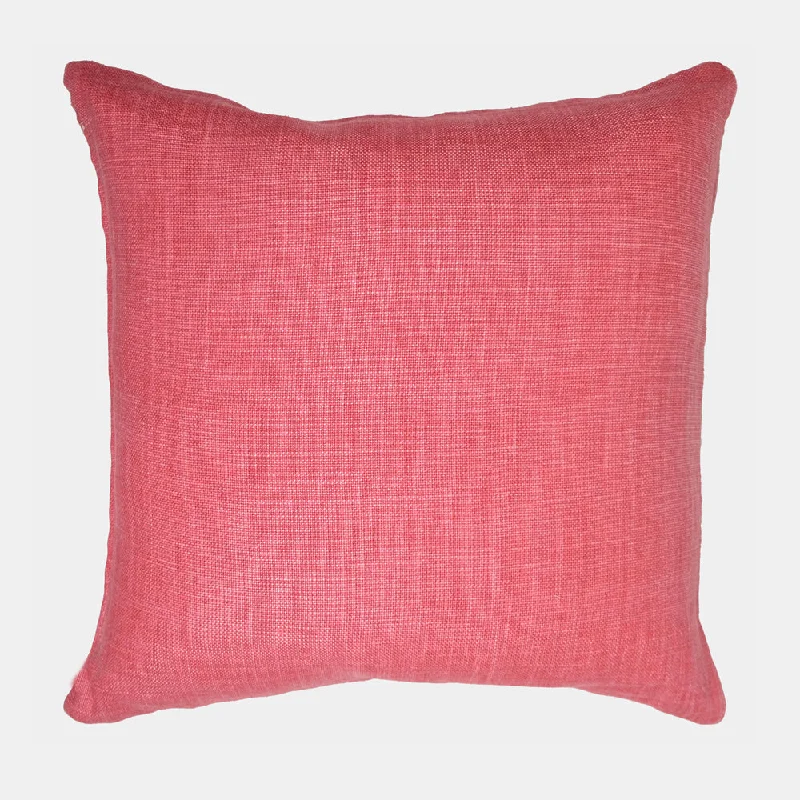 Farrow Strawberry Belgian Linen Square Pillow