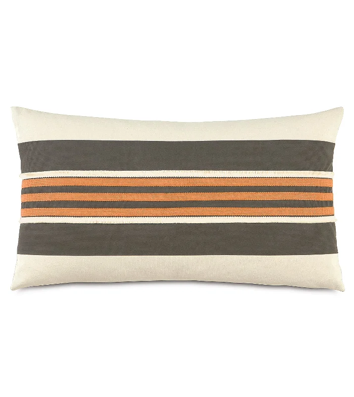 Dawson Espresso Lumbar Pillow Cover 15x26