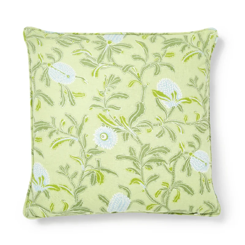 Silver Banksia Green 20"x20" Cushion Cover