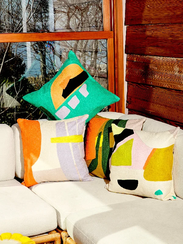 Delighted Abstract Pillow