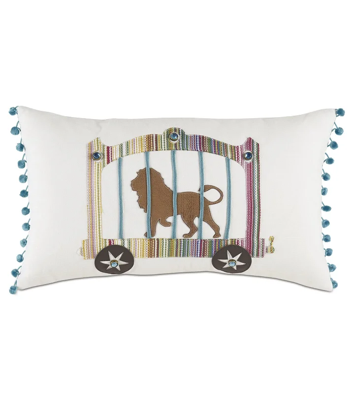 Circus Big Cat Lumbar Pillow Cover 13x22