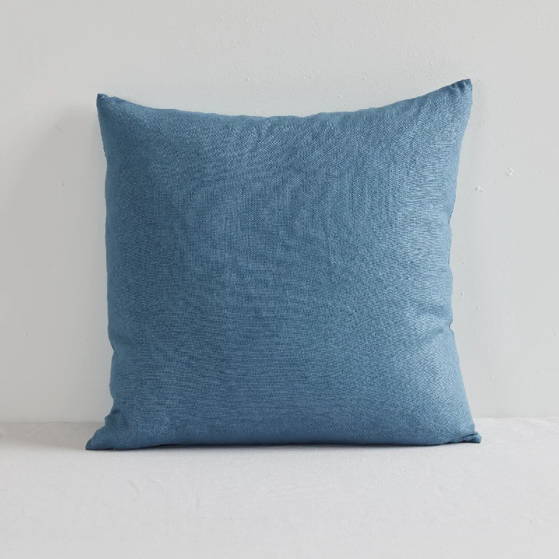 Jasper V2 Linen Cushion - Mid Blue - 50X50