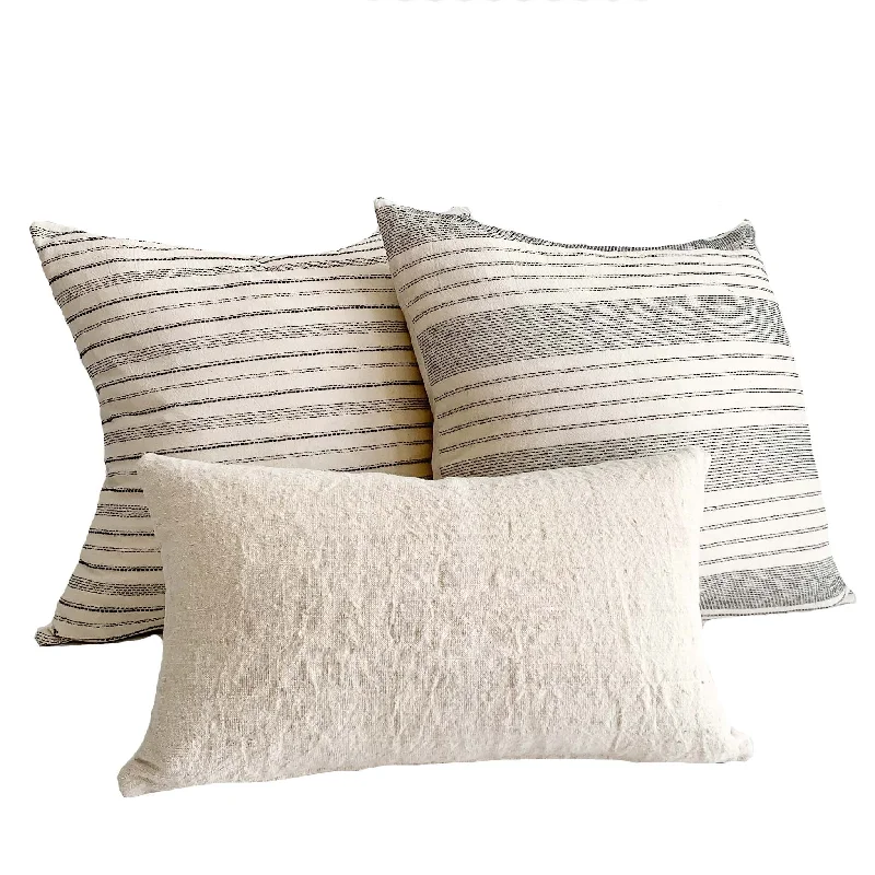 Studio Pillows | Pillow Combination #7 | Antique French Linen & Vintage Pillows