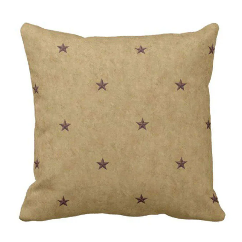 Country Primitive Americana Stars Pillow Cover