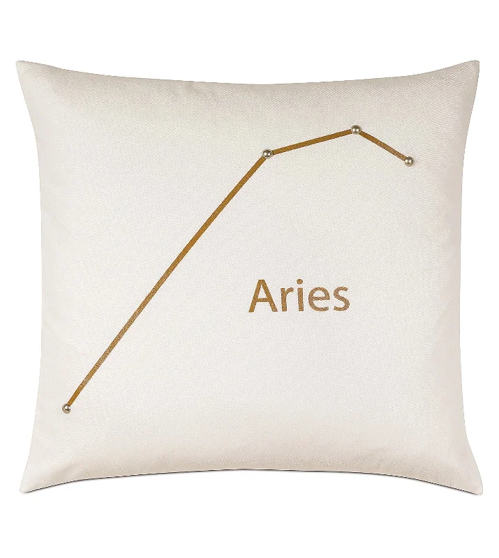 Aries Constellation Throw Pillow Cover 20x20