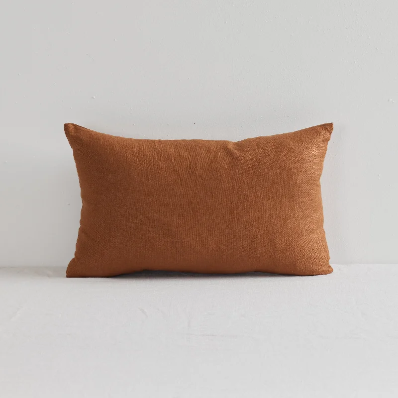 Jasper V2 Linen Cushion - Clay - 30x50cm