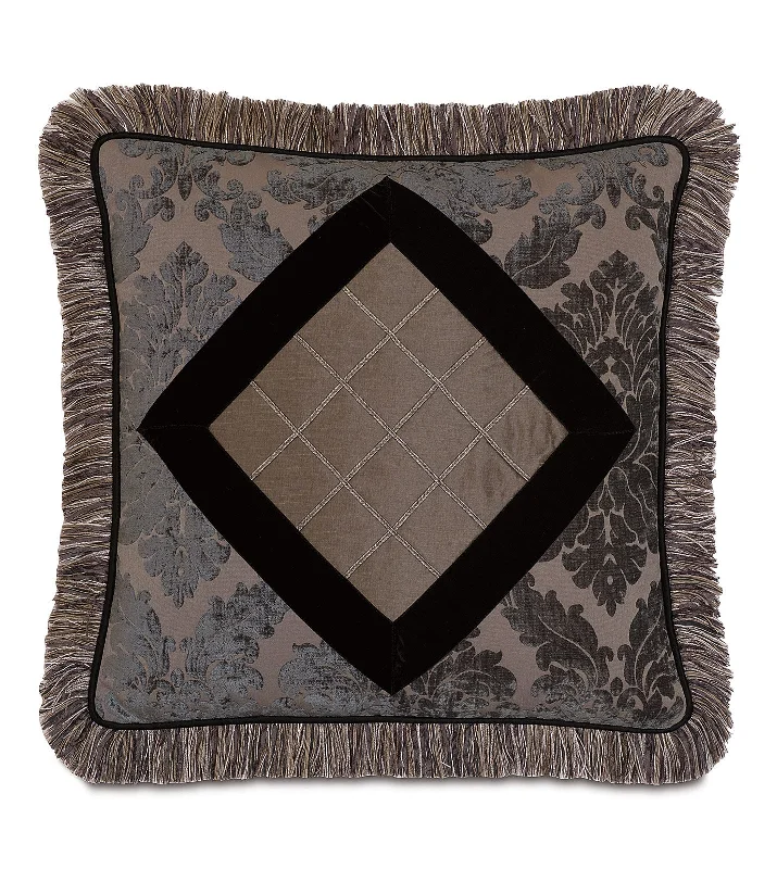 Isadora Taupe Throw Pillow Cover 20x20