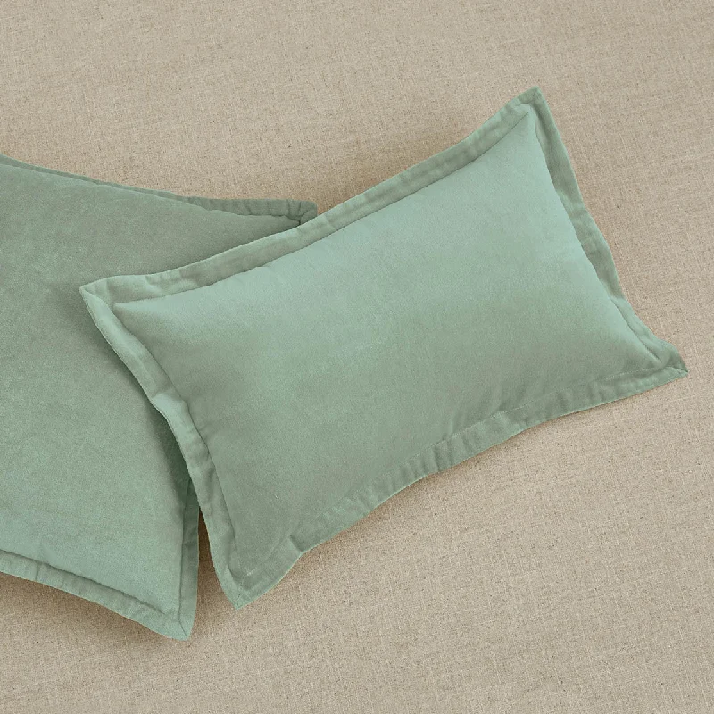 Velvet Pillow Cover 12" x 20" Seafoam Set of 4 Park Designs