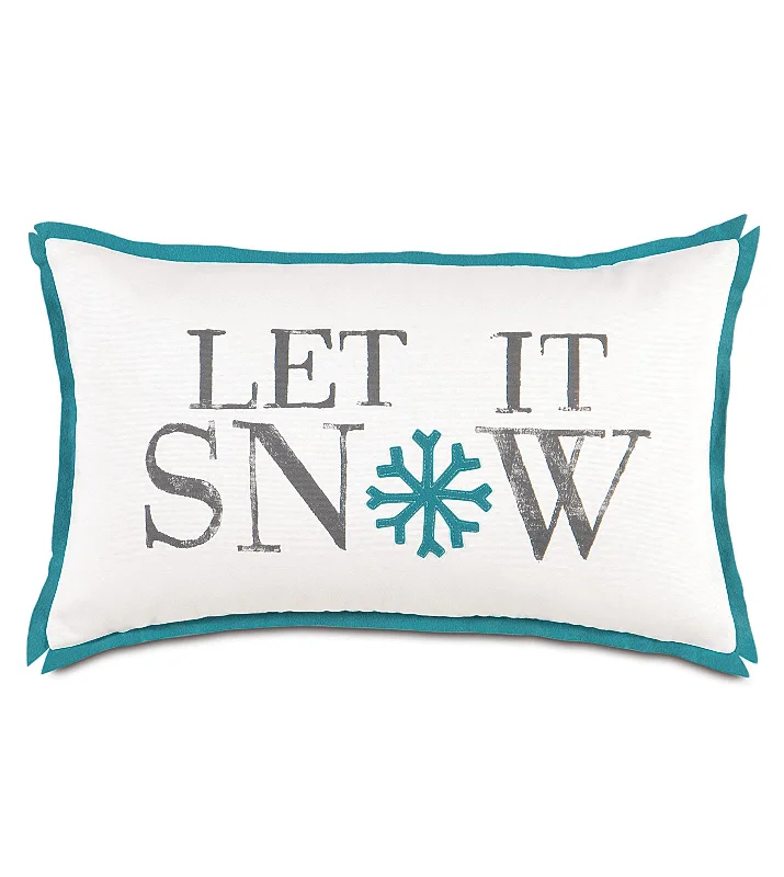 Snow Day Lumbar Pillow Cover 13x22