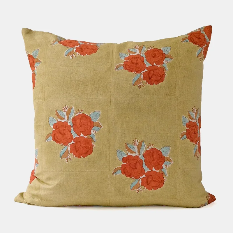 Sara Khaki Square Pillow