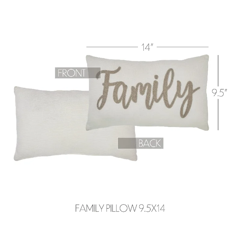 Finders Keepers Family Pillow 9.5x14