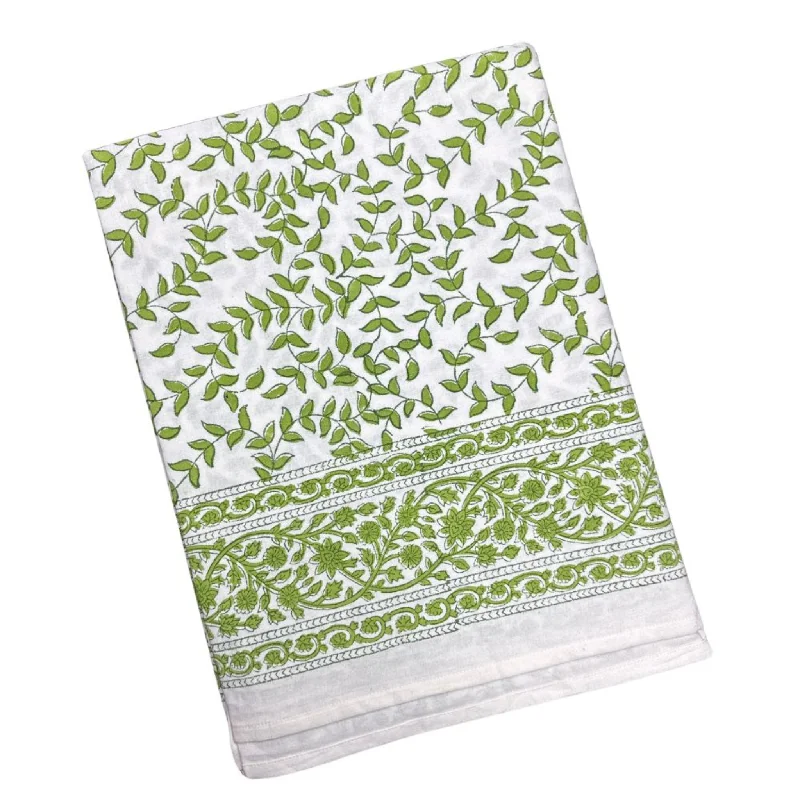 Green Leaves Tablecloth