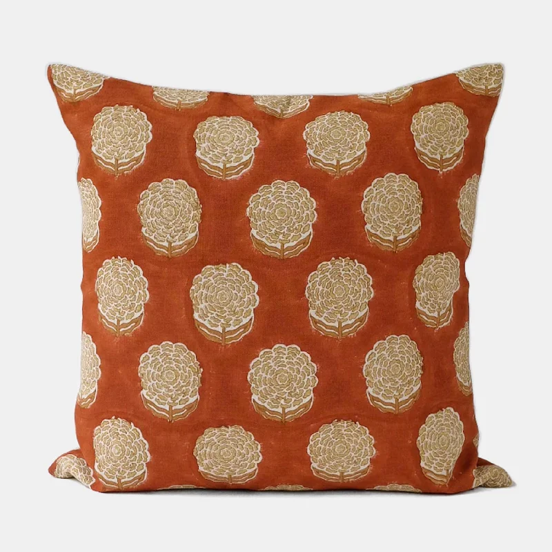 Alisha Rust Square Pillow